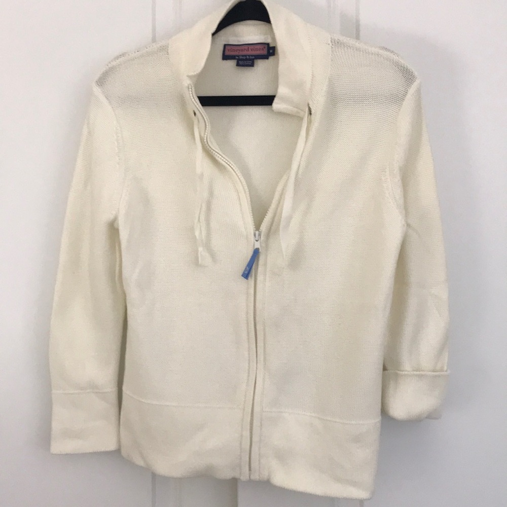 Vineyard vines zip up sweater